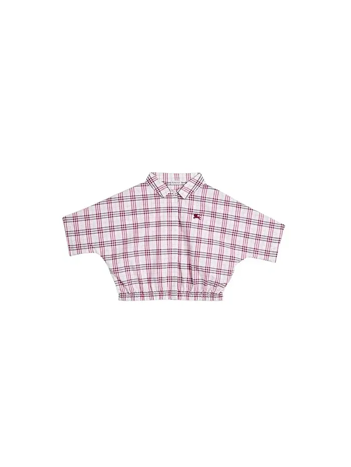 Блуза с клеткой Maisie Burberry Kids — 1