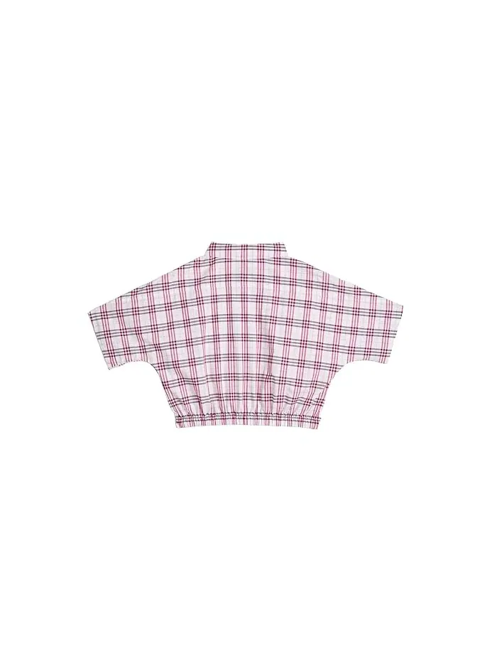 Блуза с клеткой Maisie Burberry Kids — 2