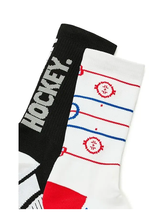 Носки хоккейные Hockey Woven Mid-Calf Sock Set ChalkTalk SPORTS — изображение 2 из 2, мульти