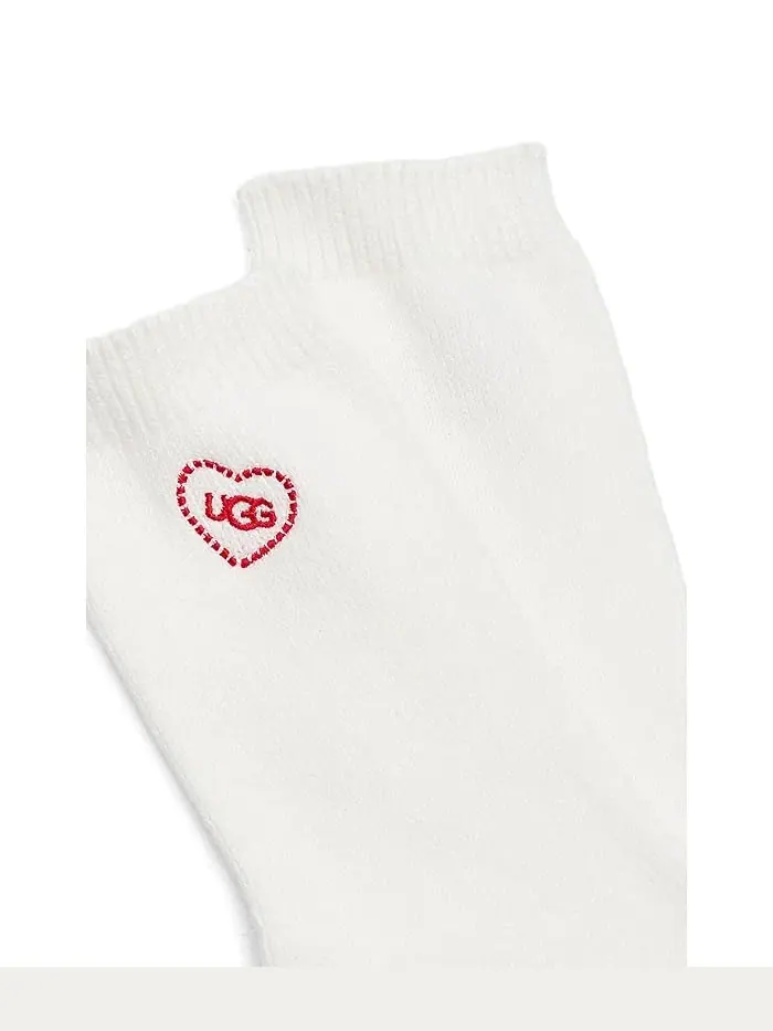 Носки Rib Knit Slouchy Quarter Love UGG — изображение 2 из 2, серый