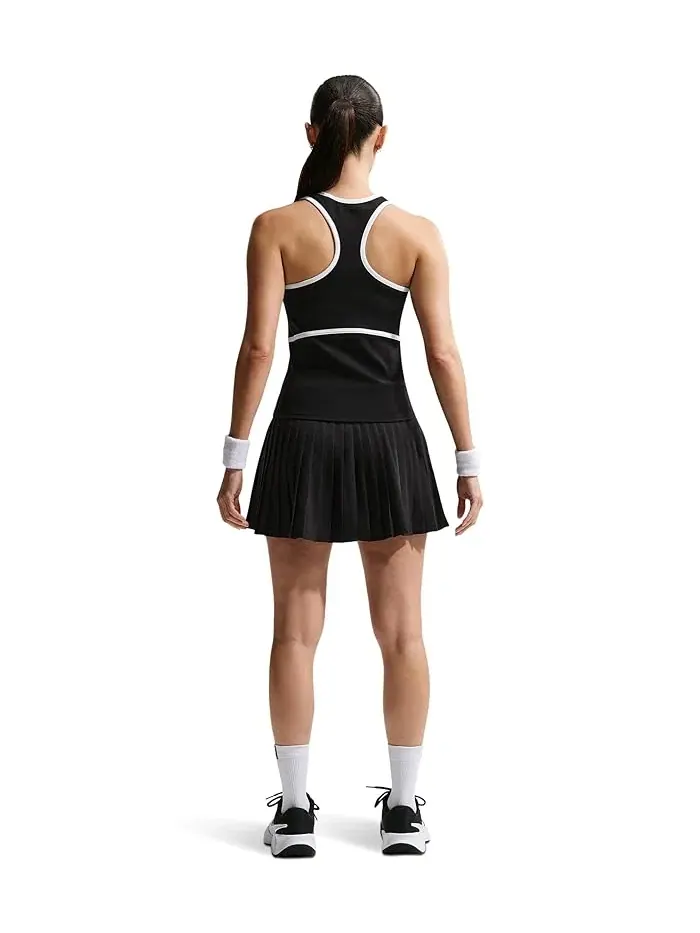 Юбка теннисная плиссированная Victory Dri-FIT Nike — изображение 3 из 5, черный/белый