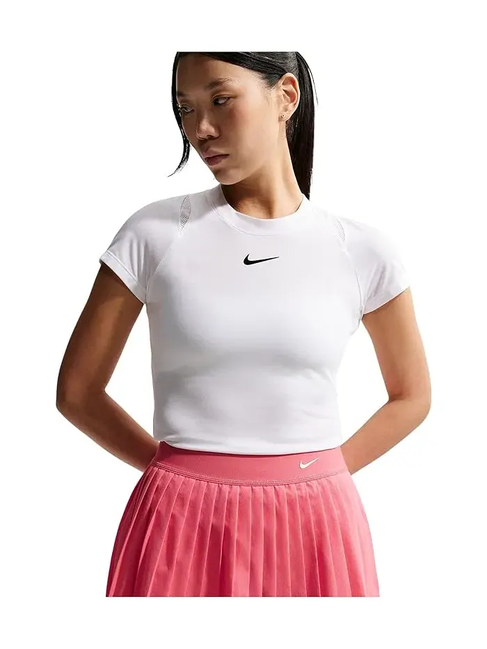 Юбка для тенниса высокая талия плиссированная Victory Dri-FIT Nike — изображение 3 из 5, белый