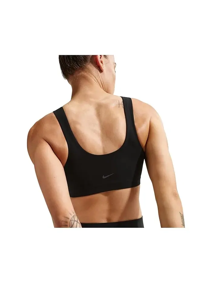 Спортивный бюстгальтер с легкой поддержкой Zenvy Light-Support Nike — изображение 4 из 5, черный/серый