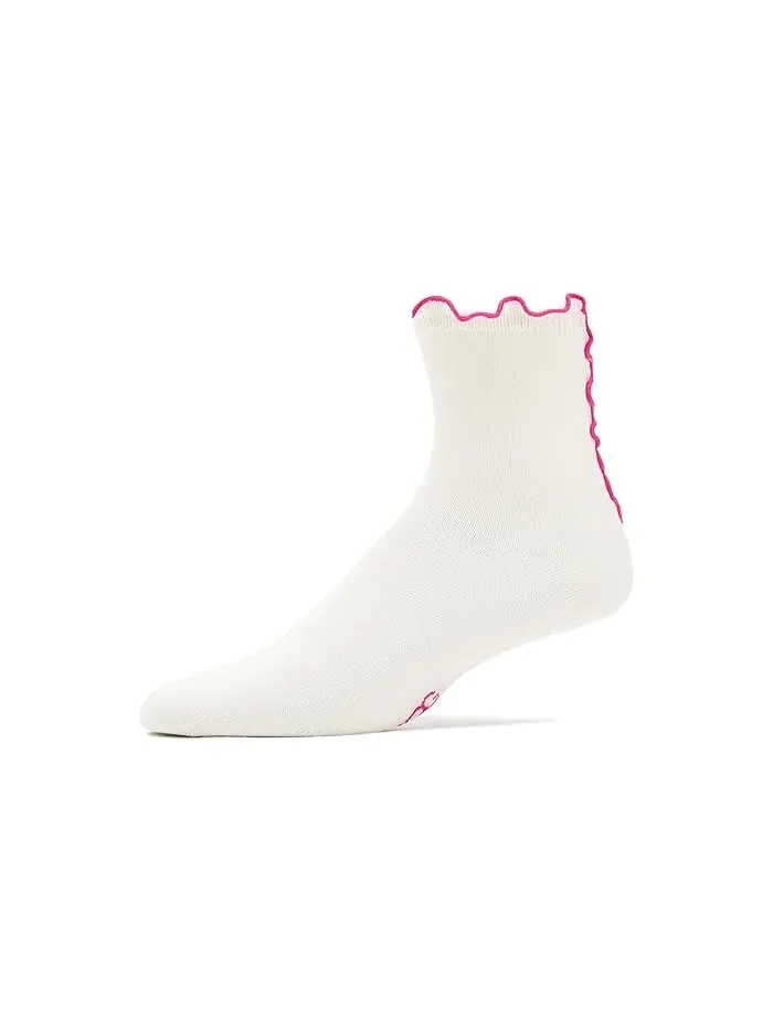 Носки с отделкой листьями Karsyn Lettuce Edge Quarter II UGG — изображение 1 из 2, деревянный фиалковый