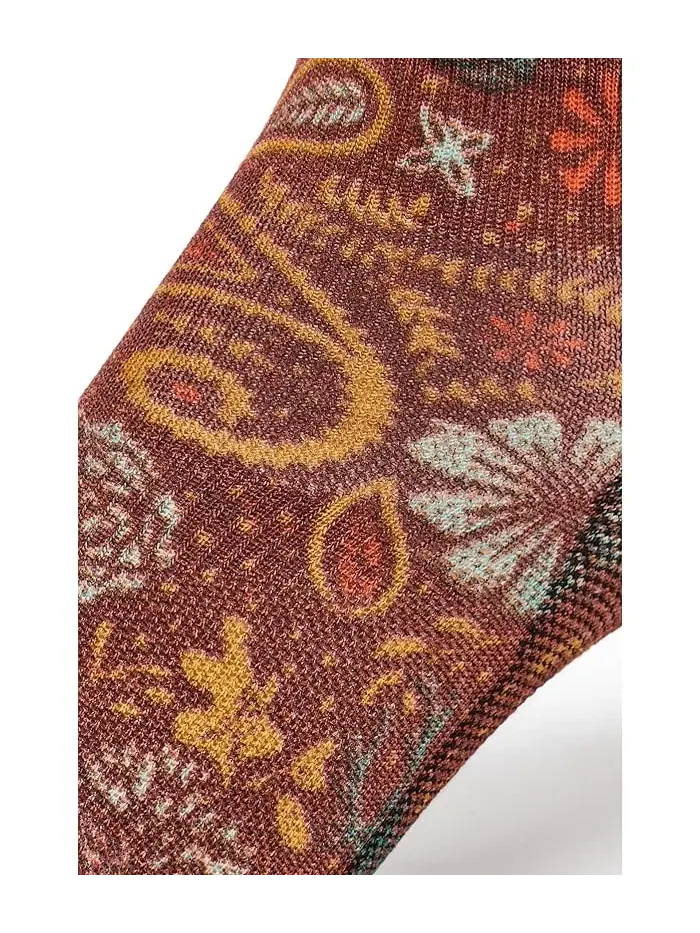 Носки Smartwool Bike Zero Cushion Paisley Print Ankle — изображение 2 из 2, пикантный