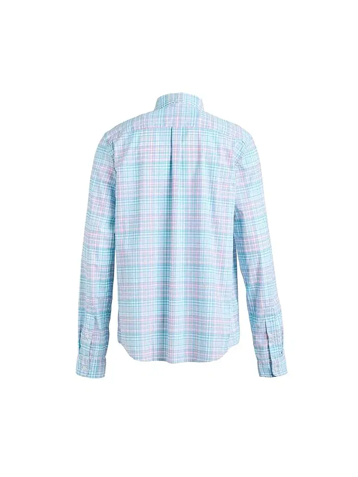 Рубашка Performance клетка Featherweight Vineyard Vines Kids — изображение 2 из 3, голубой