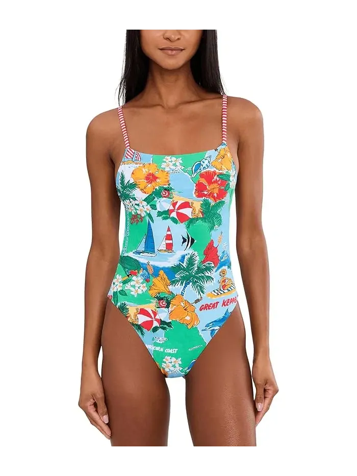 Купальник слитный Viva Vacation Seafolly — изображение 1 из 5, синий