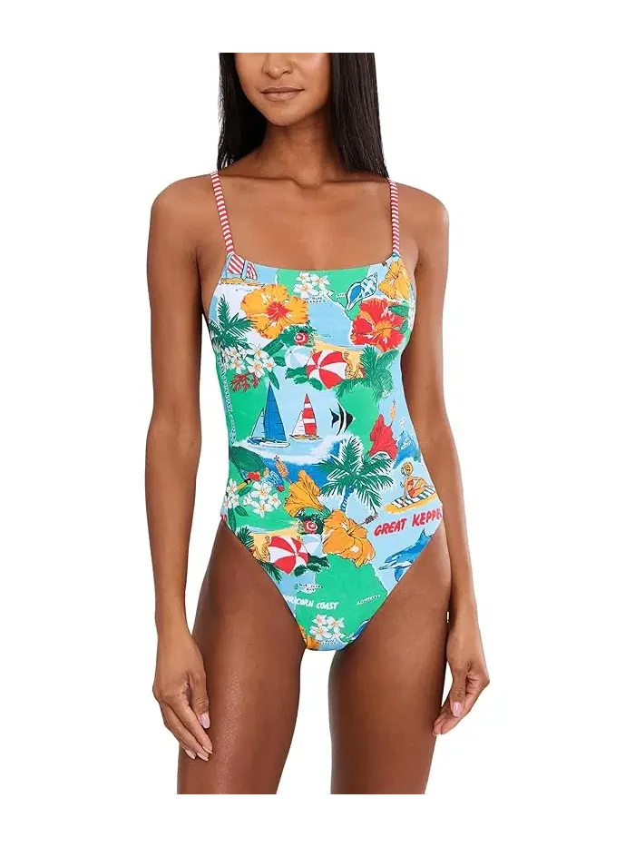 Купальник слитный Viva Vacation Seafolly — изображение 2 из 5, синий