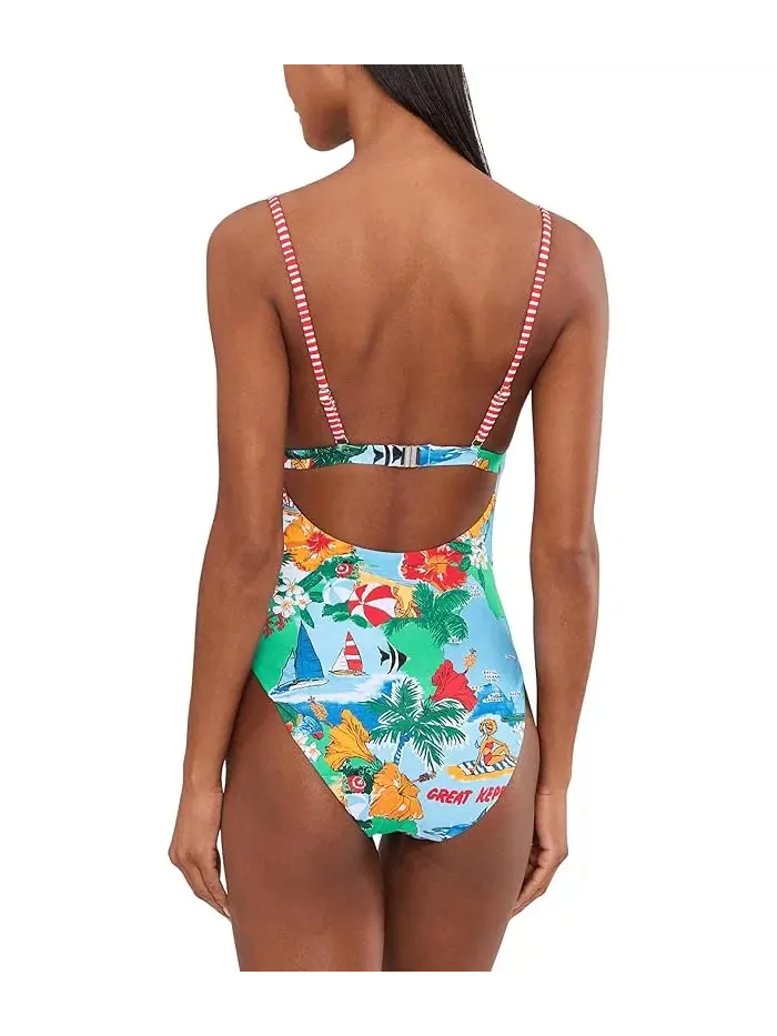Купальник слитный Viva Vacation Seafolly — изображение 4 из 5, синий