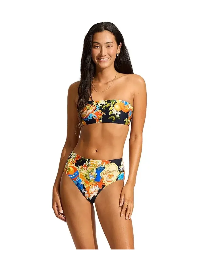 Шорты для плавания с завышенной талией Ciao Bella Seafolly — изображение 1 из 3, темно-синий