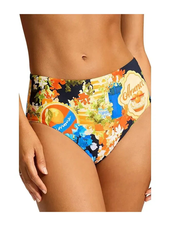 Шорты для плавания с завышенной талией Ciao Bella Seafolly — изображение 3 из 3, темно-синий