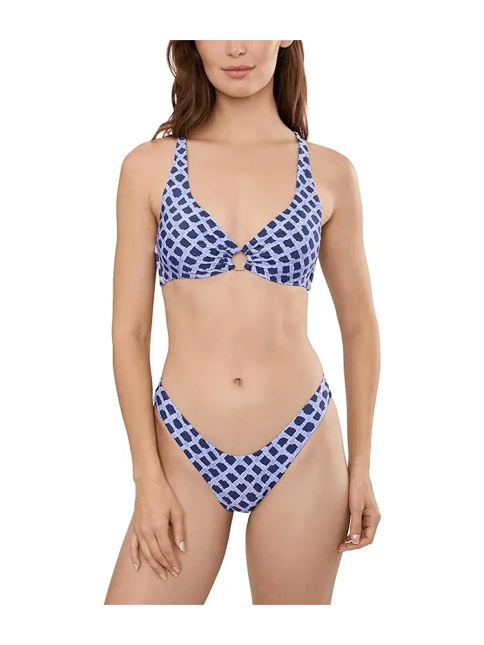 Купальник Seafolly Marseille Multi Fit Longline Tri Bra — изображение 2 из 5, синий индиго