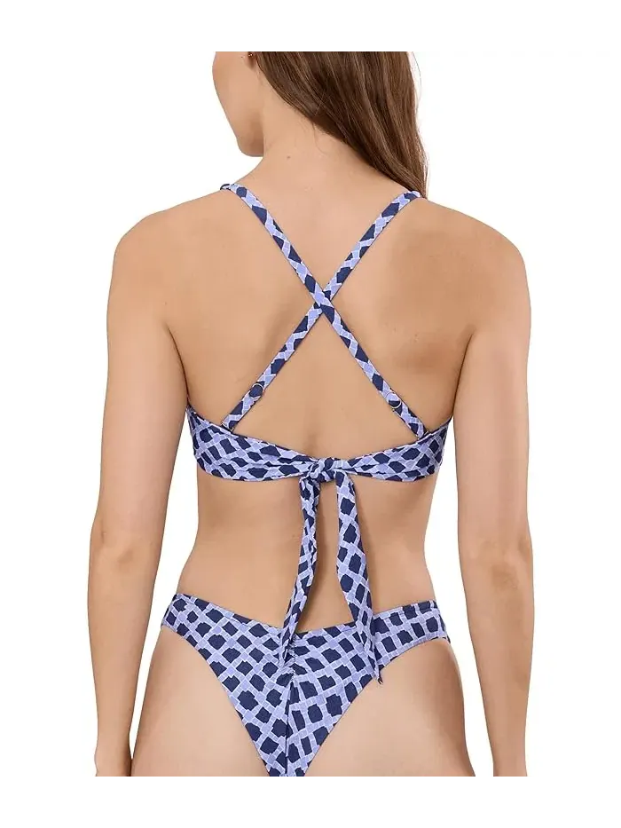 Купальник Seafolly Marseille Multi Fit Longline Tri Bra — изображение 4 из 5, синий индиго