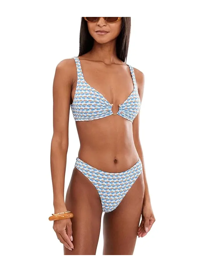 Купальник с кольцом Mala Ring Front Tank Seafolly — изображение 2 из 5, синий
