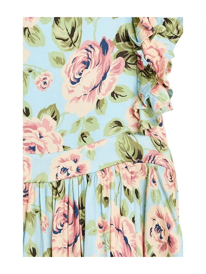 Платье с розами Tank Mini Dress Chaser Kids — изображение 3 из 3, синий