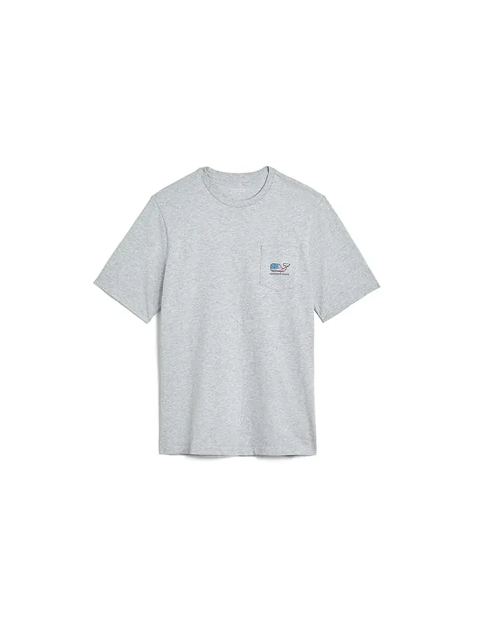 Футболка с принтом кита Flag Whale Vineyard Vines Kids — изображение 1 из 3, серый