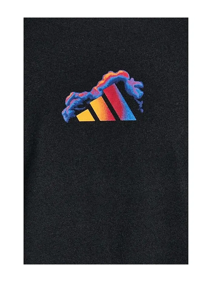 Футболка Football Vapor Tee Adidas Kids — изображение 3 из 3, черный/мульти
