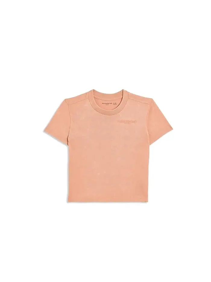 Футболка Sunfaded Knit Top abercrombie kids — изображение 1 из 3, каньон заката