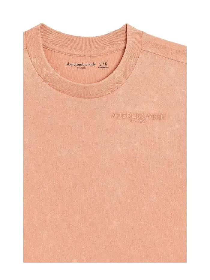 Футболка Sunfaded Knit Top abercrombie kids — изображение 3 из 3, каньон заката