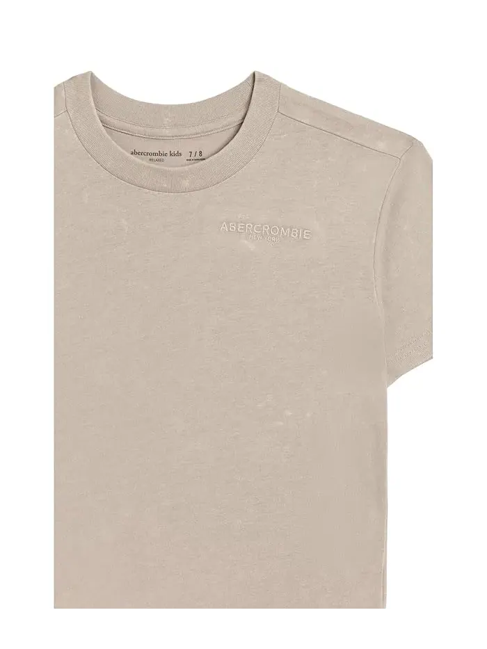 Футболка Sunfaded Knit Top abercrombie kids — изображение 3 из 3, орхидейный