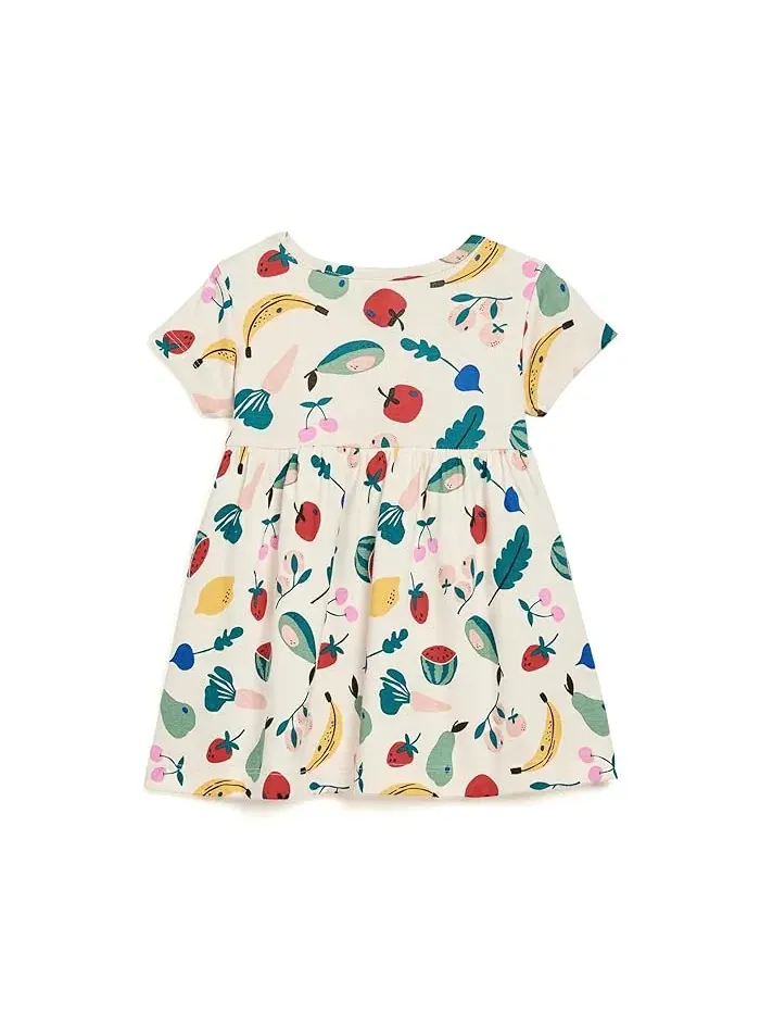 Платье хлопковое Organic Cotton Playtime Dress Hanna Andersson — изображение 2 из 3, зеленый