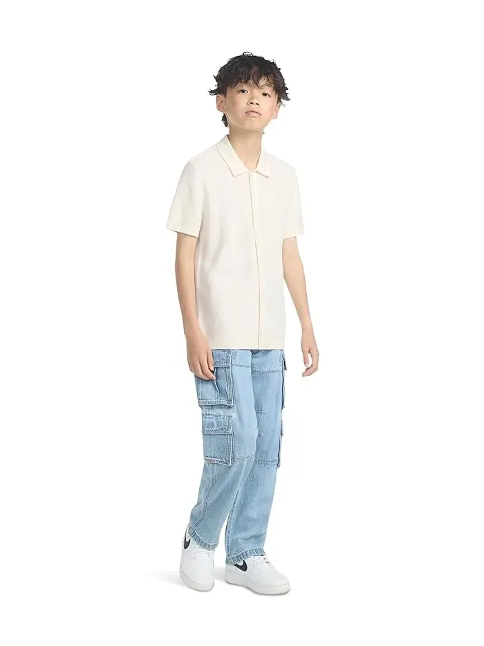 Футболка с пуговицами Button Through Swolo abercrombie kids — изображение 3 из 3, жет