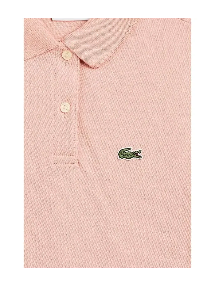 Футболка поло с отделкой воротника Scallop Collar Polo Lacoste Kids — изображение 3 из 3, альбизия