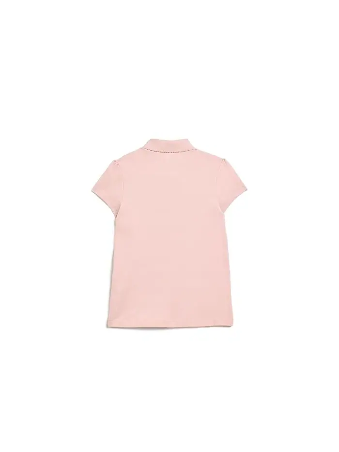 Футболка поло с гребешковым воротником Lacoste Kids — изображение 2 из 3, центр