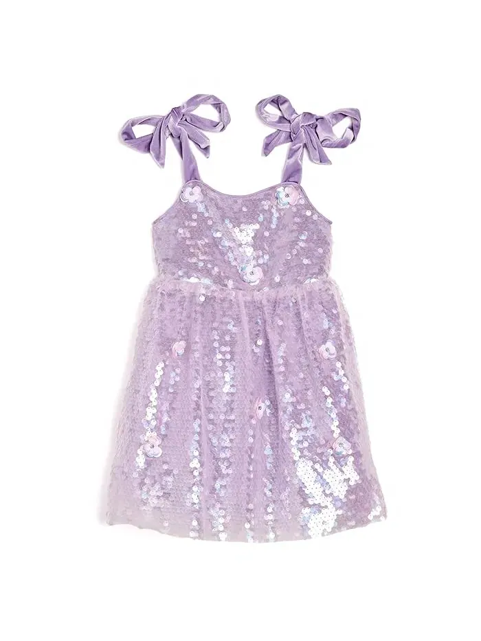Платье с пайетками и ромашками Multi Daisy Sequin Dress Lola and The Boys — изображение 1 из 3, мульти