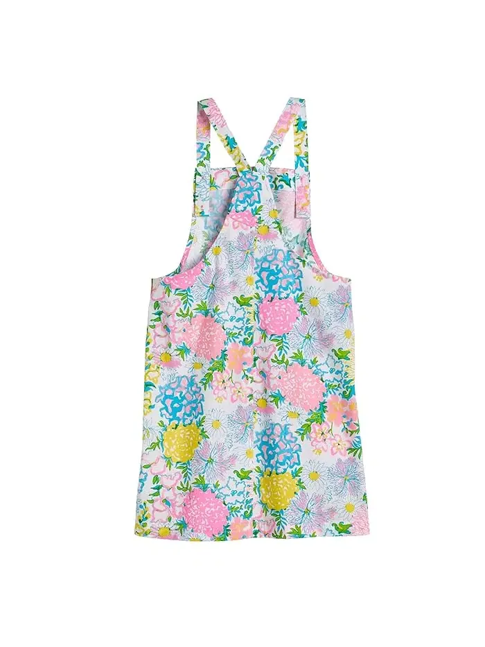 Платье-комбинезон с цветочным принтом Varney Overalls Dress Lilly Pulitzer Kids — изображение 2 из 3, мульти