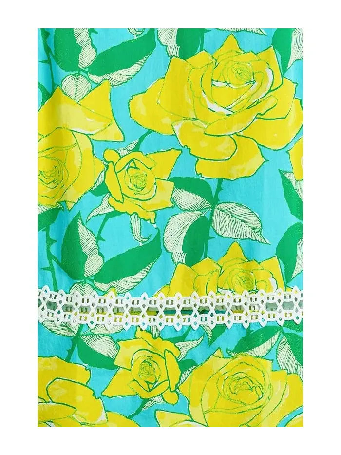 Платье с цветочным принтом Mini Haliey Midi Lilly Pulitzer Kids — изображение 3 из 3, синий розовый