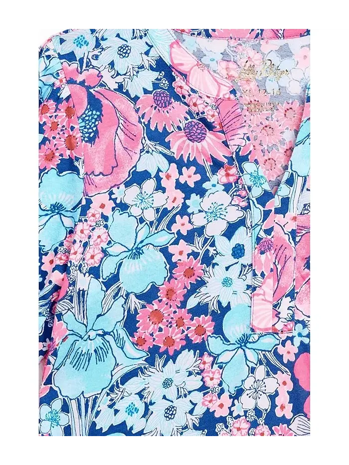 Платье Мини с цветочным принтом Mini Shae Dress Lilly Pulitzer Kids — изображение 3 из 3, кокосовый