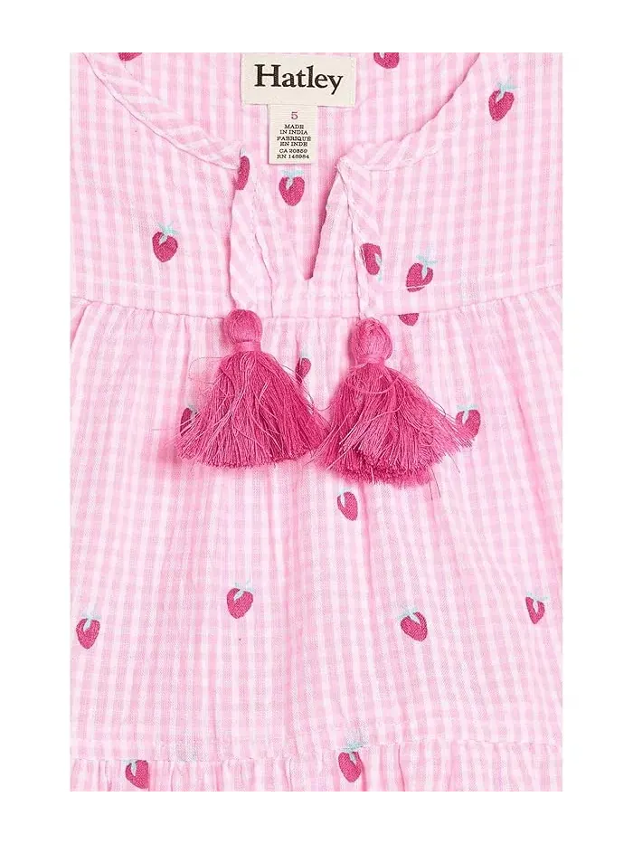 Платье ярусное с цветочным принтом Layered Tiered Dress Hatley Kids — изображение 3 из 3, белый
