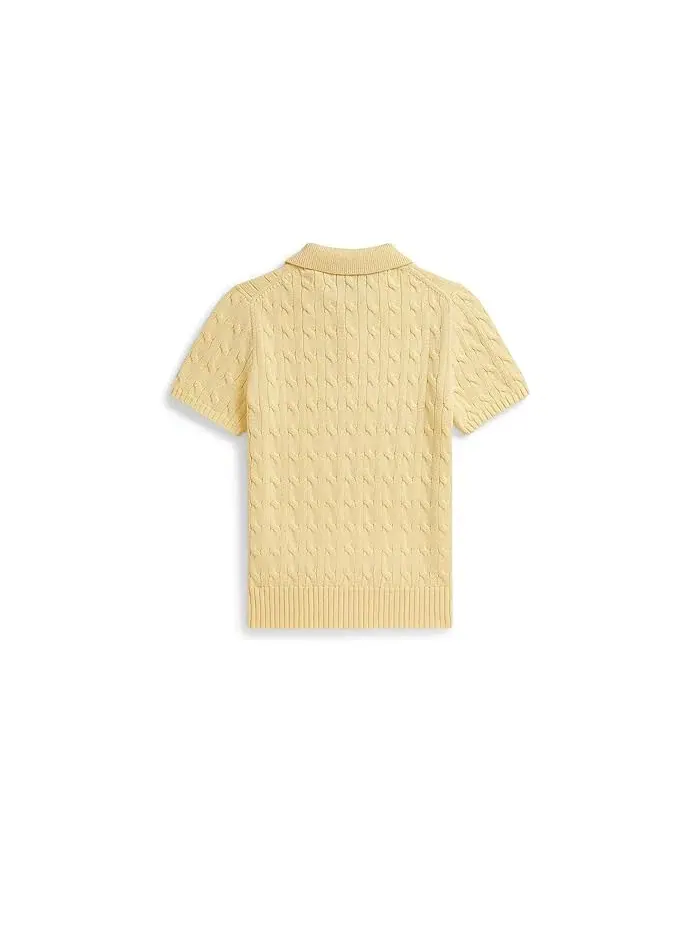 Свитер с косами Polo Ralph Lauren Kids — изображение 2 из 2, желтый