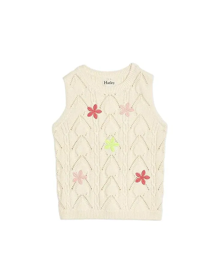 Свитер с цветочным узором Delicate Flower Crochet Top Hatley Kids