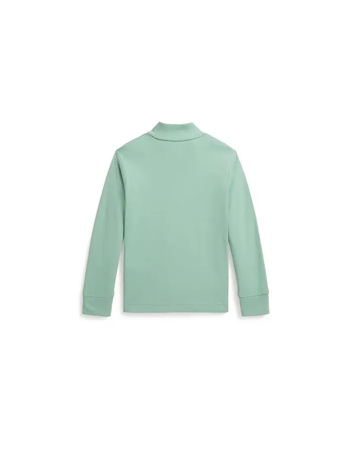 Свитер Cotton Interlock 1/4 Zip Polo Ralph Lauren Kids — изображение 2 из 2, селадон