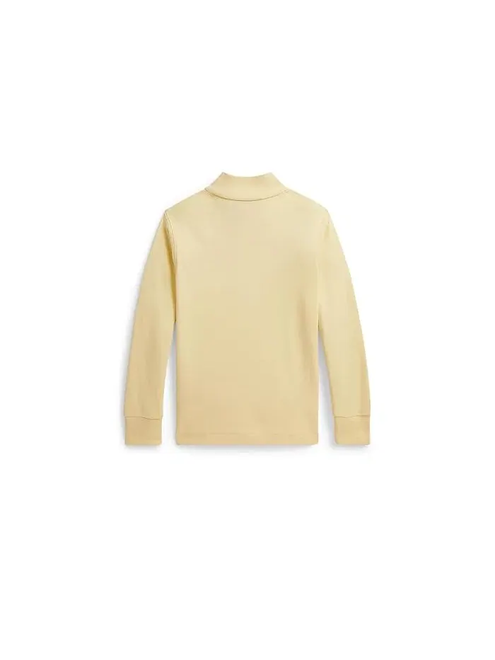 Свитер Cotton Interlock 1/4 Zip Pullover Polo Ralph Lauren Kids — изображение 2 из 2, желтый