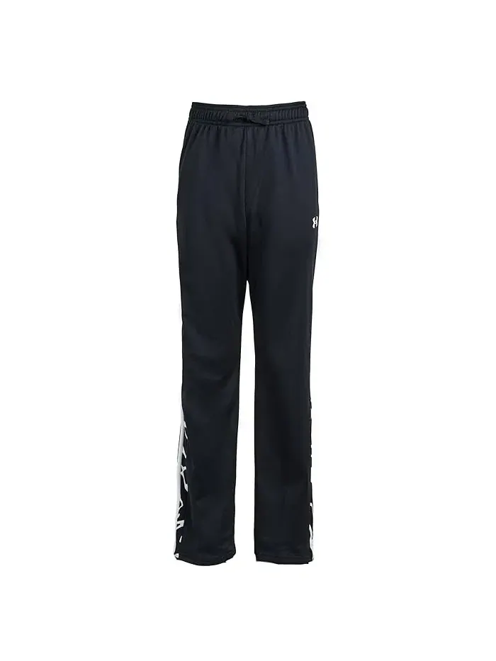 Штаны зауженные с принтом Brawler Print Fill Tapered Pants Under Armour Kids — изображение 1 из 3, черный/белый