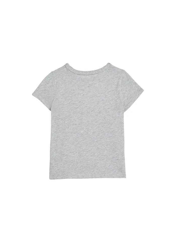 Футболка с принтом Iced Coffee Classic Tee abercrombie kids — изображение 2 из 3, светлый серый