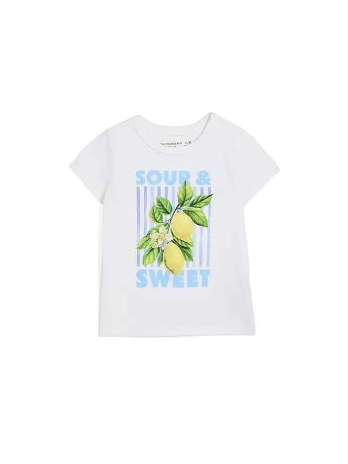 Футболка Sour and Sweet Classic Tee abercrombie kids — изображение 1 из 3, яркий белый