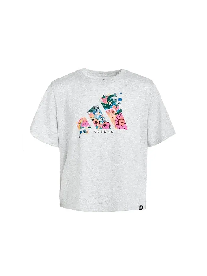 Футболка с принтом Graphic Heather Tee Adidas Kids