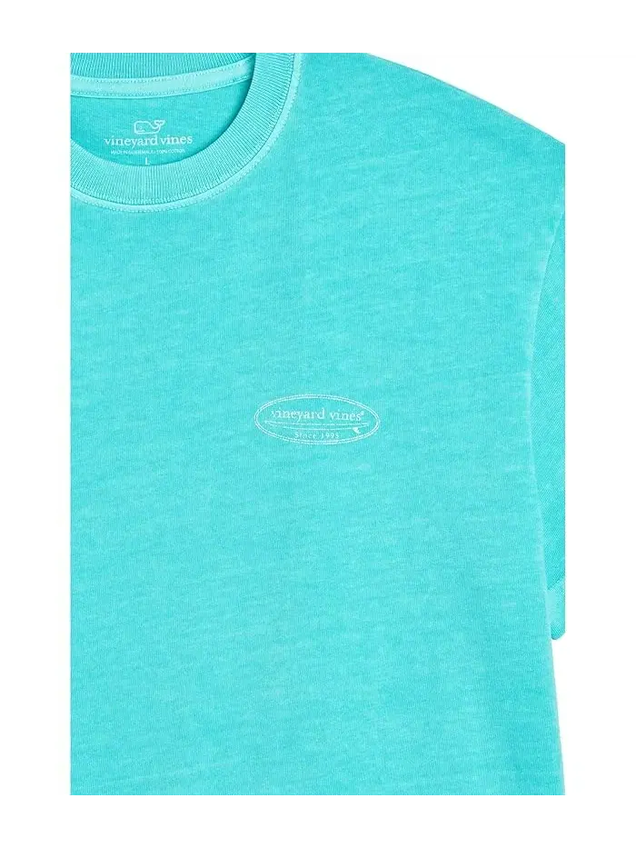 Футболка укороченная с принтом Cropped Tee Vineyard Vines Kids — изображение 3 из 4, темно-синий