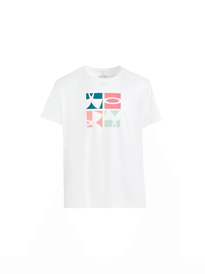 Футболка Tech Logo Graphic Short Sleeve Crew Under Armour Kids — изображение 1 из 3, белый/синий