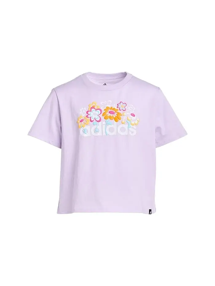 Футболка с принтом детская Graphic Tee Adidas Kids — изображение 1 из 3, черный