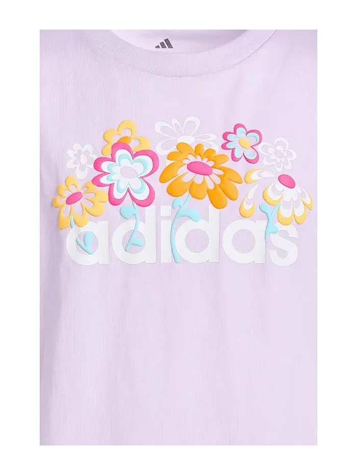 Футболка с принтом детская Graphic Tee Adidas Kids — изображение 3 из 3, черный