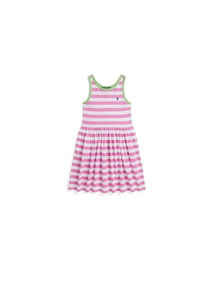 Платье из хлопкового джерси полосатое Polo Ralph Lauren Kids — изображение 1 из 5, свобода
