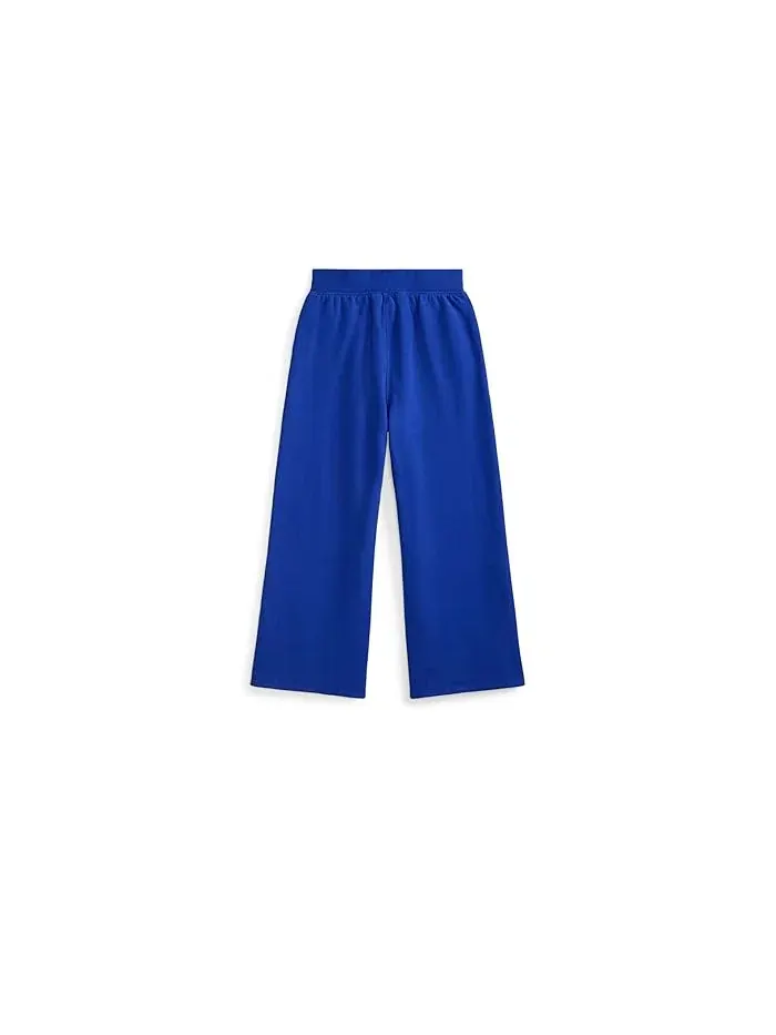 Штаны широкие Big Pony Fleece Wide-leg Sweatpants Polo Ralph Lauren Kids — изображение 2 из 2, сапфировый