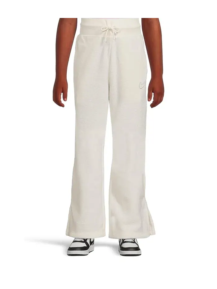 Флисовые штаны с широкими штанинами Sportswear Fleece Pants Nike Kids — изображение 1 из 4, черный/белый