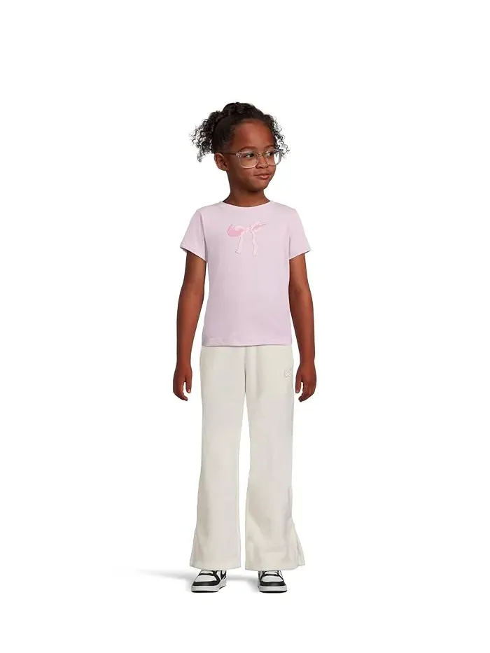 Флисовые штаны с широкими штанинами Sportswear Fleece Pants Nike Kids — изображение 4 из 4, черный/белый