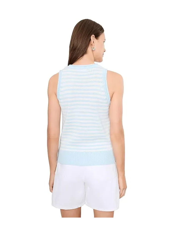 Топ вязаный Cotton Sweater Tank Vineyard Vines — изображение 4 из 5, синий